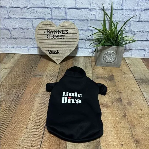 Little Diva Dog Sweatshirt  New without tags