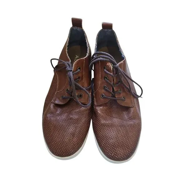 Aldo Lace-Up Casual Oxford Shoes Brown Size 8
