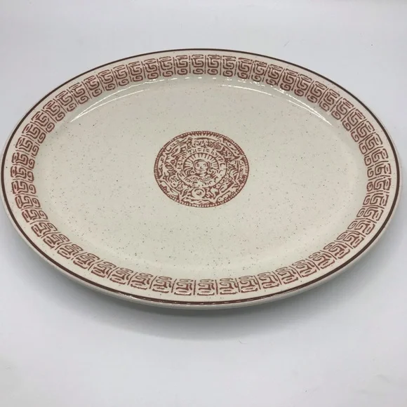 Vintage 1980’s Buffalo platter in Aztex design by Oneida.