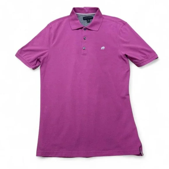 Banana Republic Pink Polo Goft Pickleball Performance Elephant Shirt Size M