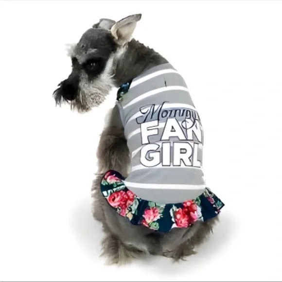 NWT Vibrant Life Dog Tank Dress Size XXS (Up to 10 pounds) “Mommy's Fan Girl”