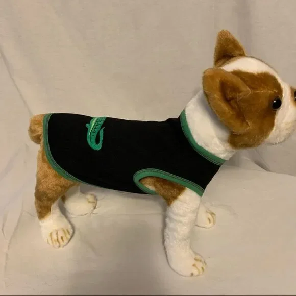 Black and Green Alligator Doggie T-Shirt Sz S