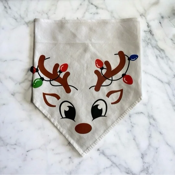 DOG Bandana - Rudolph - Size L Large