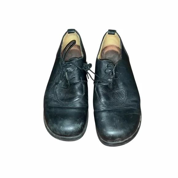 Birkenstock Black Leather Lace Up Shoes Men’s 9 EU 42 Comfort Oxford