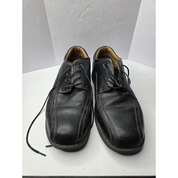 Dockers ProStyle Mens 10.5W Black Leather Bicycle Toe Oxford Shoes 90-29024