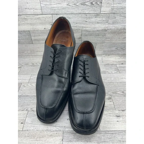 E.T. Wright Masters Collection Sanders Black Leather Dress Shoes Men 12B England