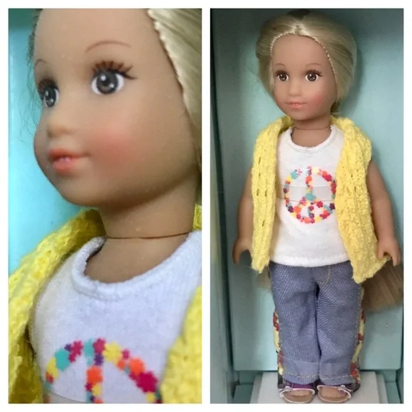 American Girl Julie “BeForever in Meet” Mini Doll with Stand New n Partial Box