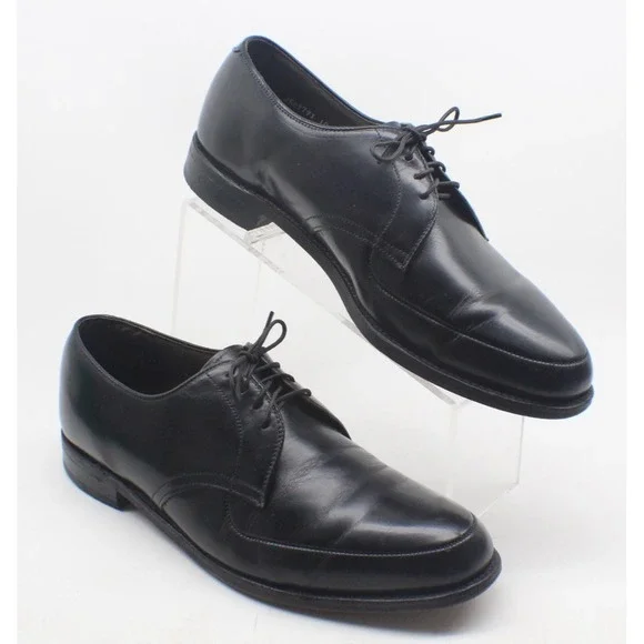 Keith Highlanders 912 Apron Toe Oxford Dress Shoes Men's 10 EEE Black Leather