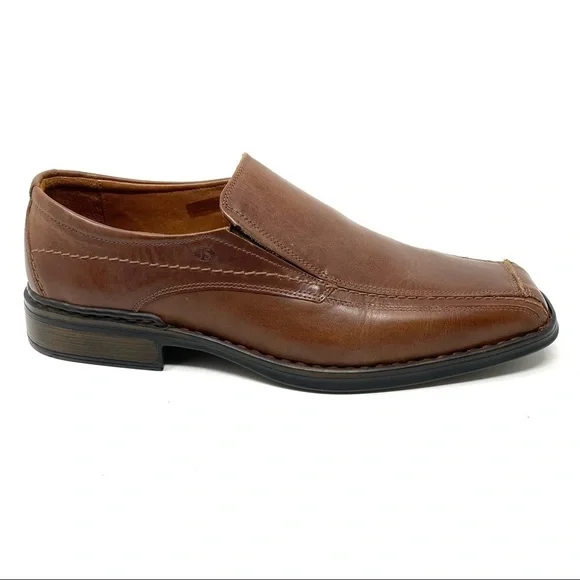 Josef Seibel Reid medium brown leather slip on Oxford