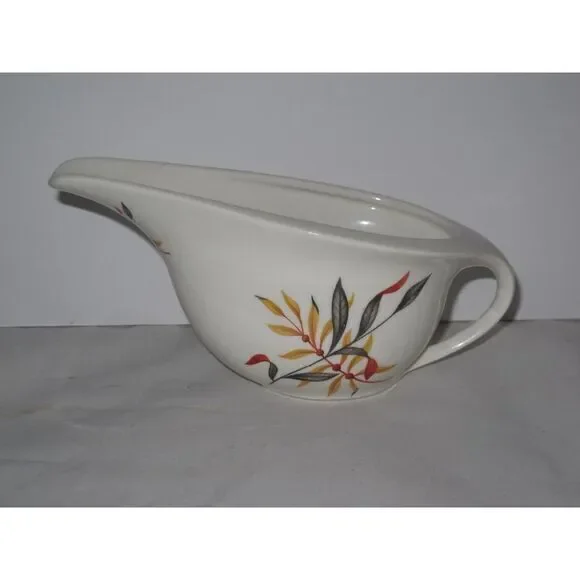 Vintage Iroquois Woodvine Gravy Boat‎ Retro