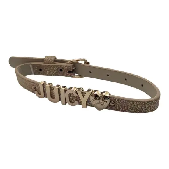 Juicy Couture Limited Edition Rainbow Gold Dog Collar Size‎ Med
