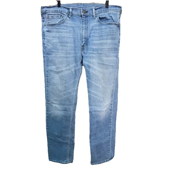 Levi's 505 Regular Fit Light Wash Straight Leg‎ Jeans 36x34 EUC