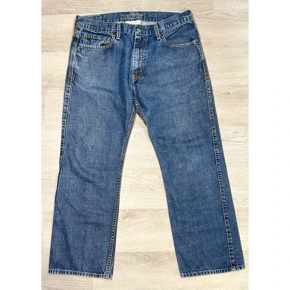 Levi's 539 Vintage Straight Jeans Men's 34x30 Blue Organic Cotton Green Tab Y2K