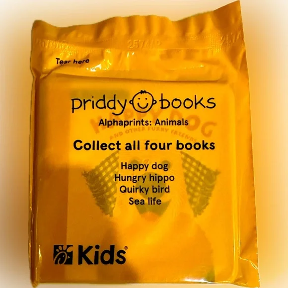 2025 HAPPY DOG BOARD PRIDDY BOOKS ALPHAPRINTS ANIMAL COLLECTION CHICK FIL A KIDS