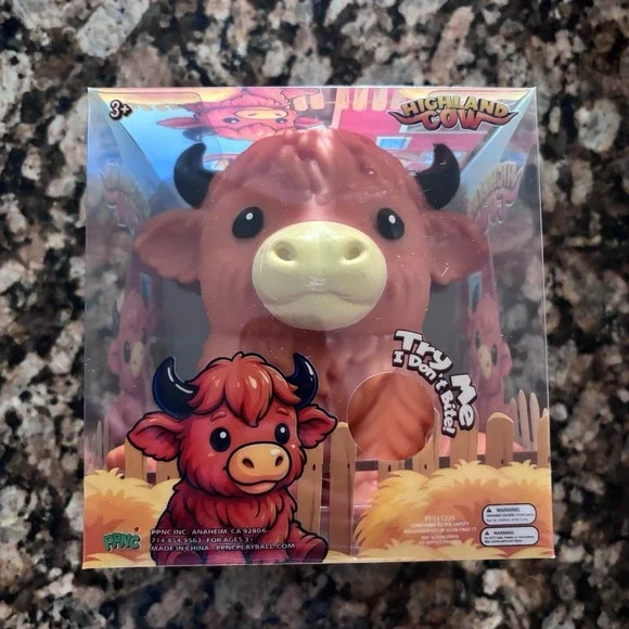 Highland Cow Squishy Five Below Dark Orange Color  New