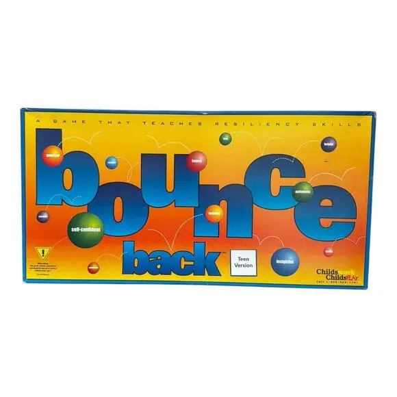 BOUNCE BACK BOARD GAME RARE-1999‎ CHILDS WORK/PLAY Educational RESILIENCY SKILLS