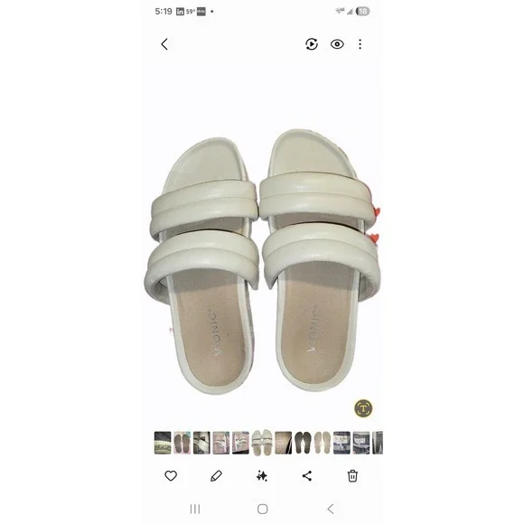 Vionic Maya sandal cream sz 8 womens orthodic sandal style and comfort
