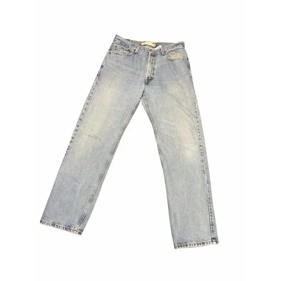 Vintage Y2K Regular Fit Levis 505 Blue Denim Jeans Mens 34x32 100% Cotton Pants