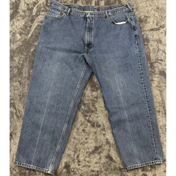 Levis 550 Jeans Mens 46x29 Blue Relaxed Fit Logo Casual Mexico