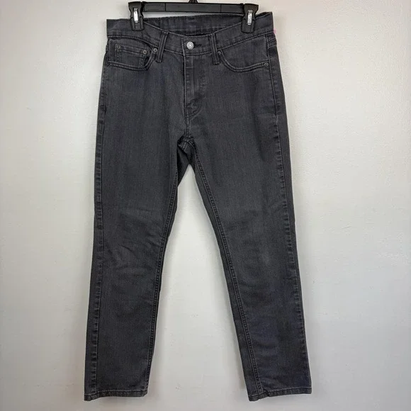 Levi's 541 Jeans Mens 30x30 Gray Athletic Taper Stretch Denim‎ Pants Casual