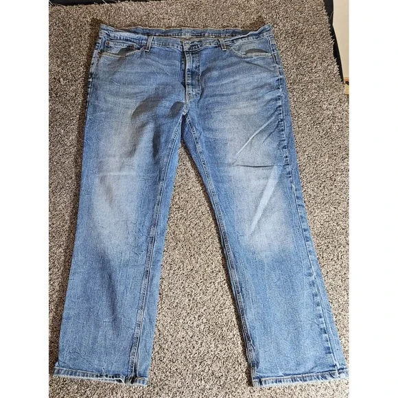 Levis 541 Mens Athletic Taper Light Wash Blue Denim Jeans W46 L32 18757-0031