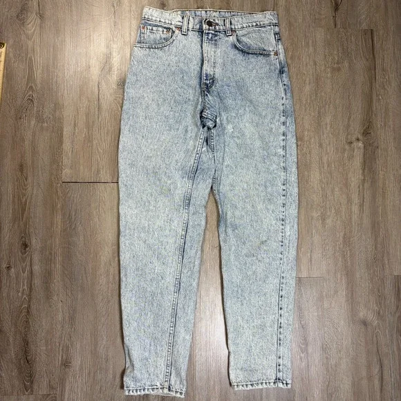 VTG Levis 550 Jeans Size 32x32 Acid Wash Denim 100% Cotton Tapered USA 90's
