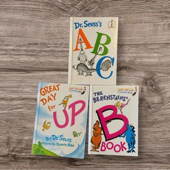 3 Dr. Seuss Books hardback
