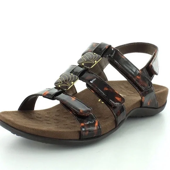 Vionic by Orthaheel Amber Tortoise Sandals Women’s Size 9