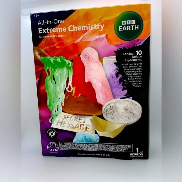 BBC Earth Extreme Chemistry Kit Stem Science Learning Kids New School Fun Learn