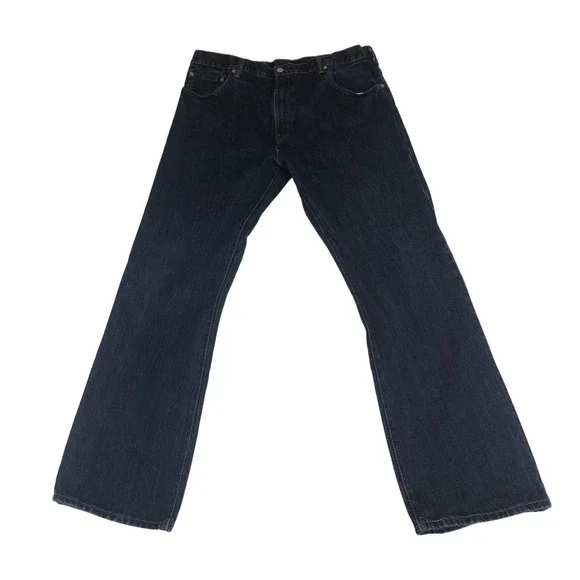 Levis 517 Mens Bootcut Jeans Dark Indigo Blue Denim W40 L34 Western Cowboy Retro