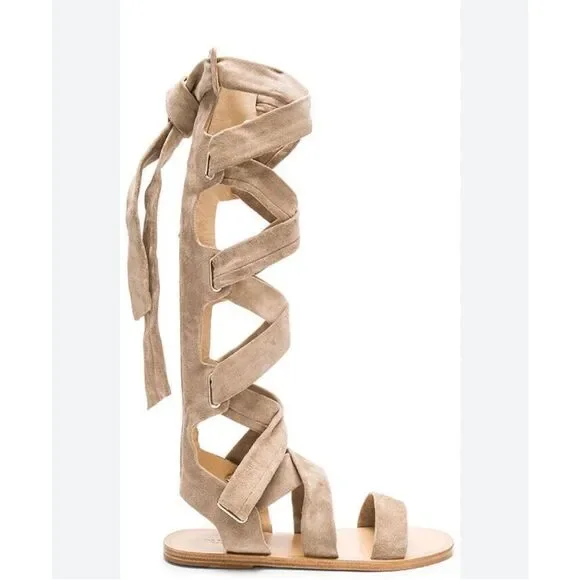 Rag & Bone Llaria suede gladiator lace up sandals size 38 1/2