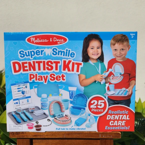 NEW Melissa & Doug Dentist Dental Pretend Play Teeth Set 25-pieces