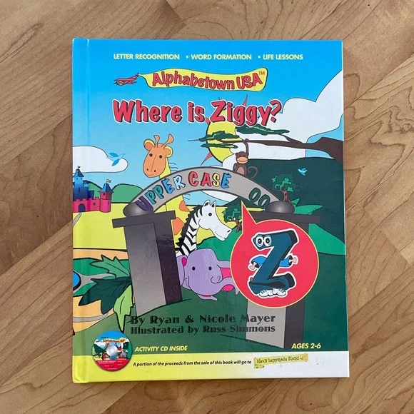 Where is Ziggy? (AlphabetownUSA) Children Book by Ryan Mayer