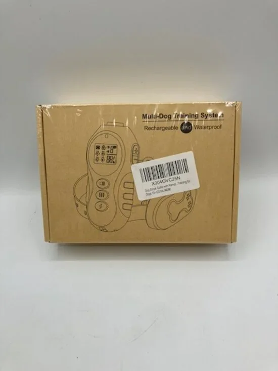 Rechargable Dog‎ Training Collar System Waterproof New in Box Fits 10lb to 120lb
