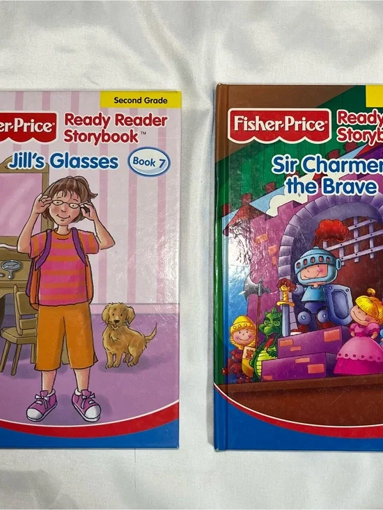 Vintage 2002 Fisher Price Ready Reader Storybook 7 & 8 Hardcover Set