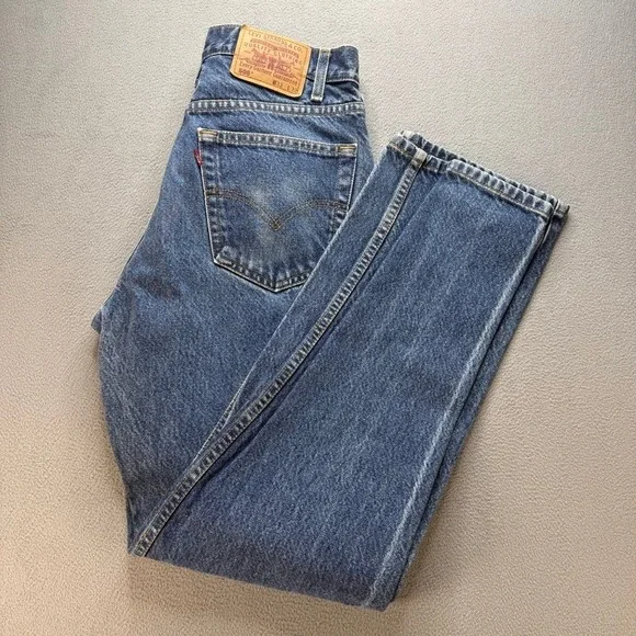VTG Levis 505 Jeans Straight Leg 33x32 (FIT 32/31) Blue Denim 90s Retro Classic