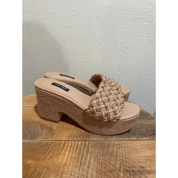 Nine West Women's Roxana Wedge Sandal size 7.5 New