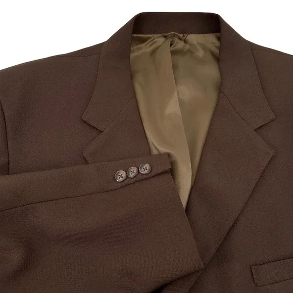 Levi's Action Suit Blazer Mens 46-48R Brown Vintage Sport Coat Retro Vintage
