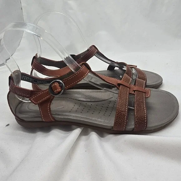 KEEN Dauntless Ankle Sandal Women 7 Brown Leather Comfort Gorpcore Boho 1014332