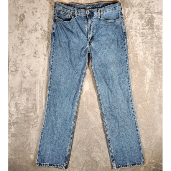 Levi's 550 Jeans Men's 38X34 Straight Relaxed Denim Classic‎ Blue
