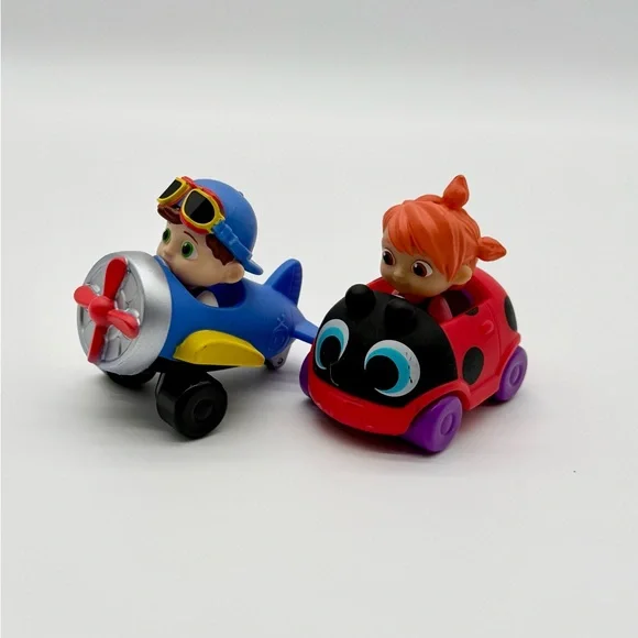 Cocomelon‎ JJ Airplane & YoYo Ladybug Car Little Vehicle Friends Lot
