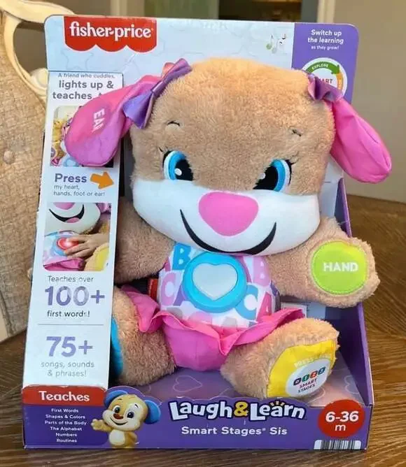 Fisher-Price Laugh & Learn Smart Stages Sis Interactive Plush Puppy