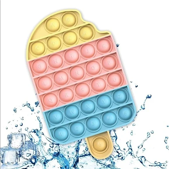 NEW! Push Pop Bubble Fidget Ice Cream Sensory Toy