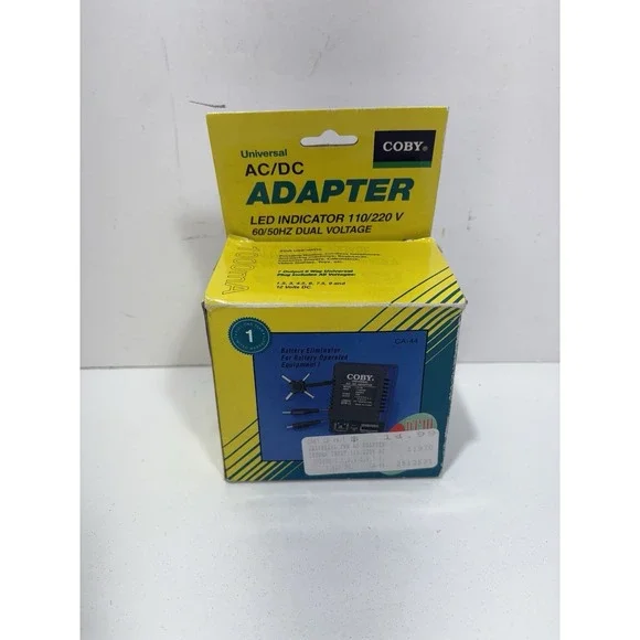 Coby‎ Universal Power A/C Adapter model CA-44 1000mA LED Power Indicator Input