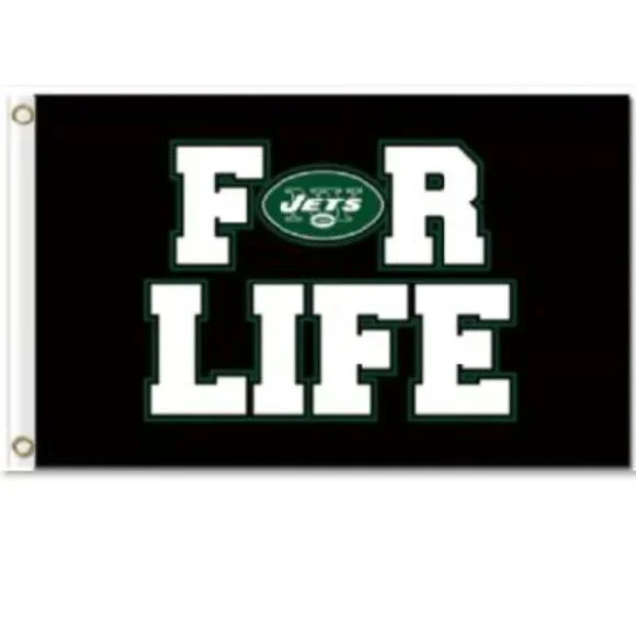 NEW New York Jets 3x5 NFL Flag For Life