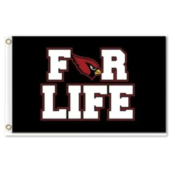 NEW Arizona Cardinals NFL 3x5 foot Flag For Life BRAND NEW