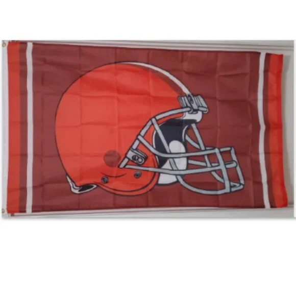 NEW Cleveland Browns NFL Helmet 3x5 Flag
