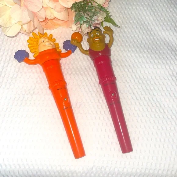VINTAGE Basketball Cheerleading SQUIGGLE JIGGLES PEN 1993