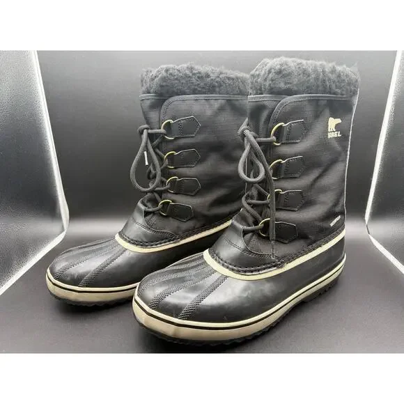 Sorel Mens 1964 Pac Nylon Winter Boots Size 10.5 Waterproof Snow Duck Boots