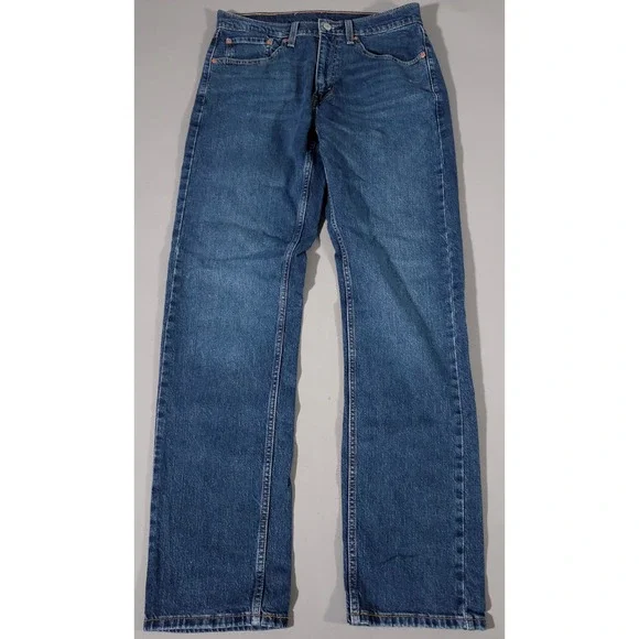 Levi's 505 Regular Fit Jeans Mens 32x34 Blue Straight Leg Denim Pants
